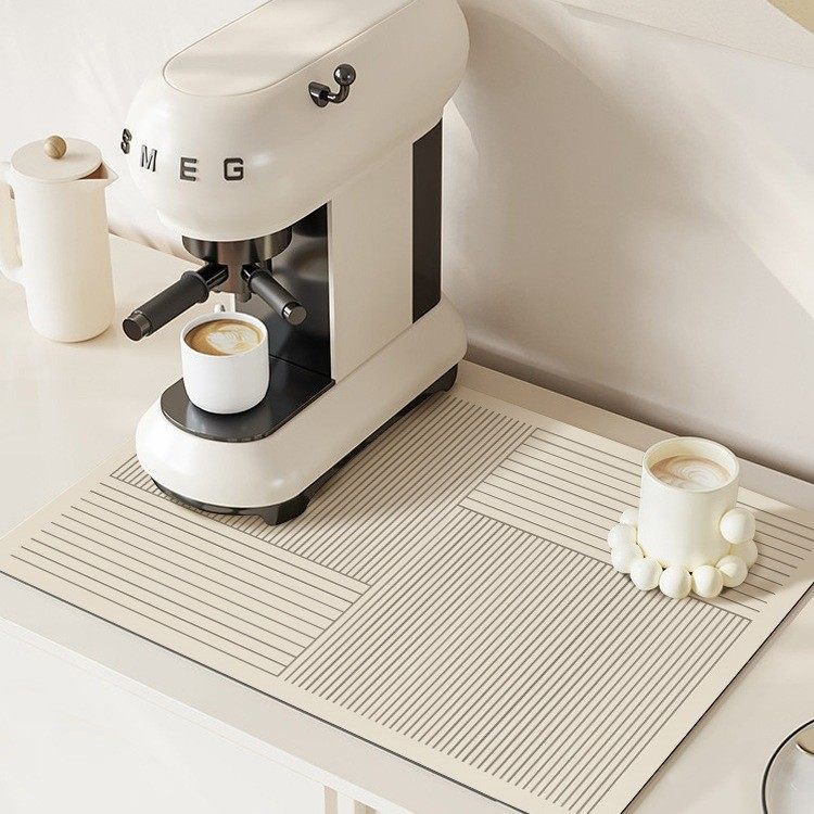 厨房台面吸水垫咖啡机防滑沥水垫防水餐桌垫小块吧台专用隔热杯垫