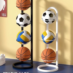 球类收纳架家用篮球置物架儿童室内运动器材落地折叠足球摆放架子
