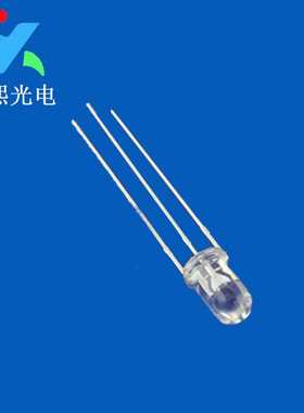 5MM红翠绿双色led灯珠发光二极管 F5共阳透明灯珠红绿色