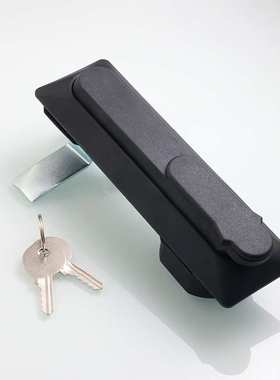 恒珠黑色平面锁MS100-1-1A 配电柜锁 电柜门锁 厂家直发