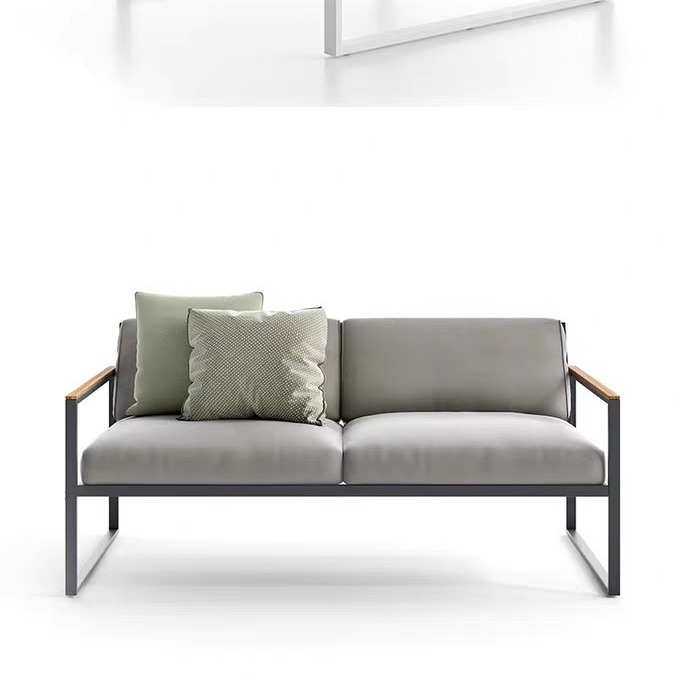 户外休闲铝网柚木沙发庭院别墅露天花园室外防水防晒阳光房家具