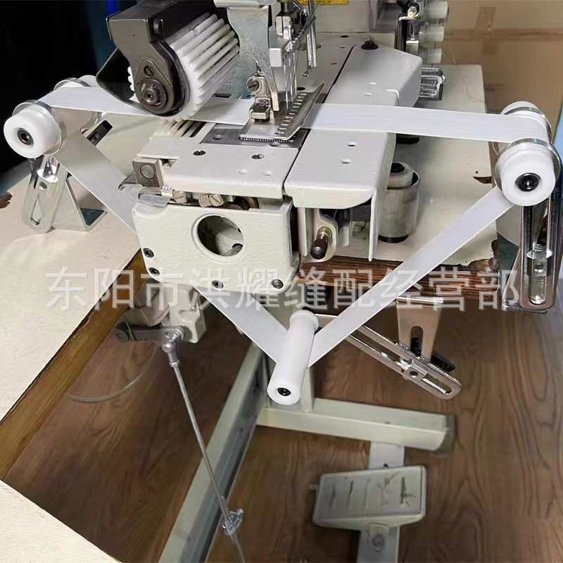 双针橡筋拉腰撑开装置 平缝机拉松紧架 VC008多针机拉腰撑开架子