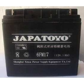 JAPATOYO东洋蓄电池6FM17免维护12V17AH UPS/EPS/电源直流屏