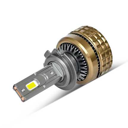 汽车LED大灯 双铜管大功率120瓦超亮远近一体LED车灯H4 H7 H11 H3