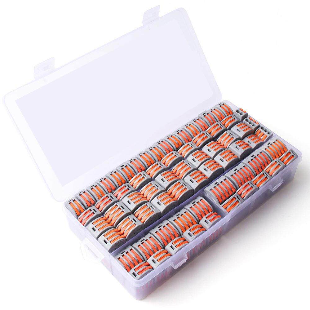 跨境140PCS盒装PCT-212快速接线端子/电线按压并线分线连接器