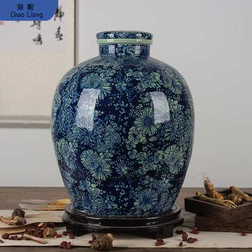 酒坛子家用10斤20斤30斤50斤装泡酒瓶仿古酒缸带龙头之鬤冡