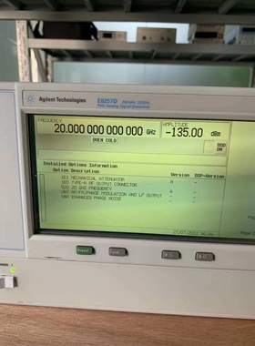 出售 出租E8257D E8257D 250 kHz 至 20 GHz PSG模拟信号发生器