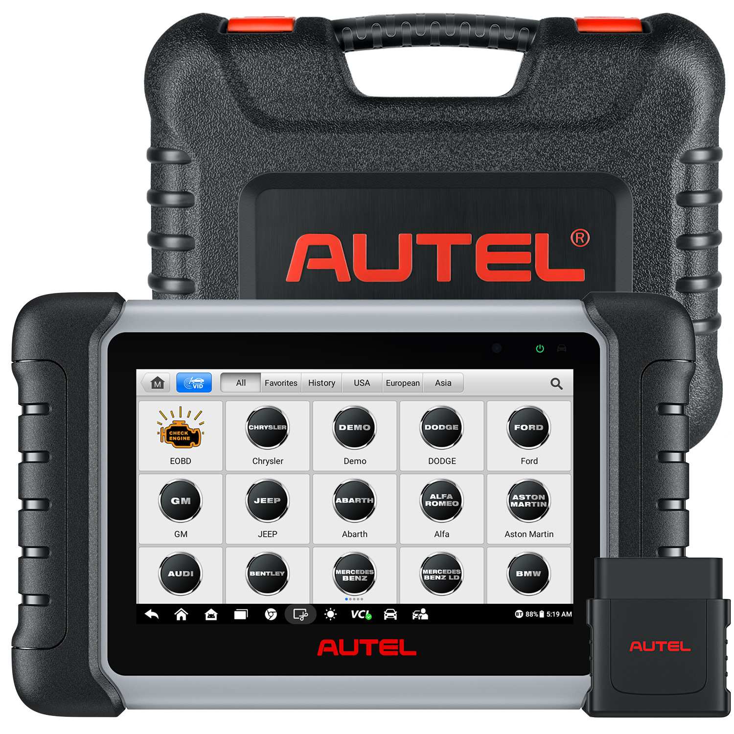 道通AUTEL MP808BT PRO汽车诊断仪检测电脑ECU解码错误清除海