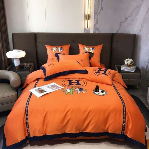 新款潮牌60支长绒棉刺绣纯棉四件套1.5m1.8米床单2米被套四季可用