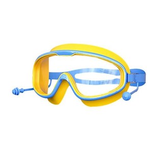 儿童泳镜男童女童游泳眼镜防水防雾高清大框潜水专业装 泳帽 备套装