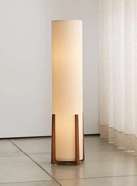 中式落地灯客厅书房卧室床头灯日式民宿茶室布艺装饰复古立式台灯