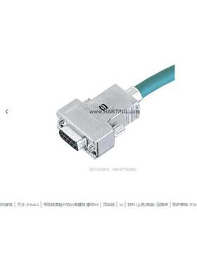 HARTING浩亭 61030011010010 D-Sub1 底座外壳 不带内接地 螺纹M3