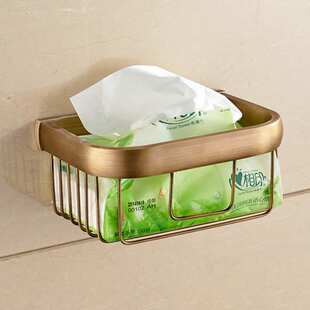 圣瑞佳欧式仿古铜浴巾架 浴室架方舟壁挂纸巾架欧式仿古铜浴巾架