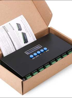 以太网Ethernet转dmx16路ArtNet转SPI控制器像素灯转换器控制灯带