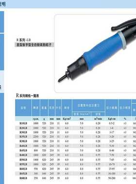 厂家供应美之岚风批ML-R30LB R55LB 65LB R68LB风批齐全气动螺丝