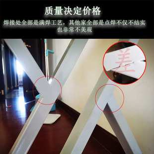 可定桌腿铁艺桌腿架子餐桌岩板实木电脑办公桌轻奢大班桌支架脚L&