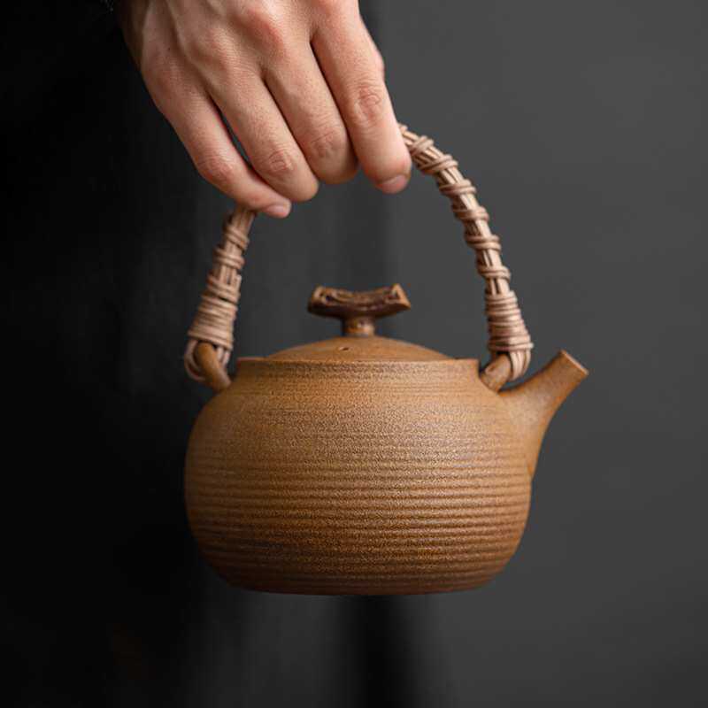 酱釉老岩泥酒精炉煮茶器温茶炉户外露营围炉煮茶配件茶壶加热底座