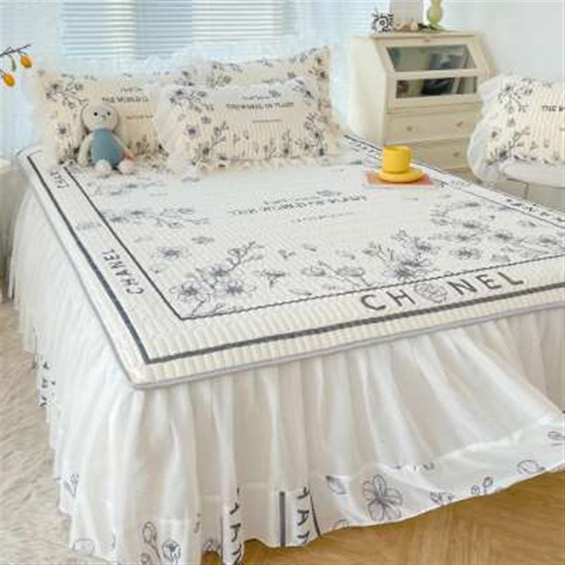 A类冰丝乳胶凉席床裙三件套凉感丝空调软席子夏季床罩床垫保护罩,床上用品,乳胶席,淘宝优惠券,粉丝福利购,淘宝优惠卷