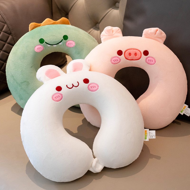 u型枕卡通记忆i棉护颈枕学生旅行专用脖子靠枕飞机颈椎枕睡觉u形