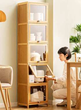 A8L书架简易家用小型卧室窄缝落地书柜靠墙置物架夹缝收纳分层架