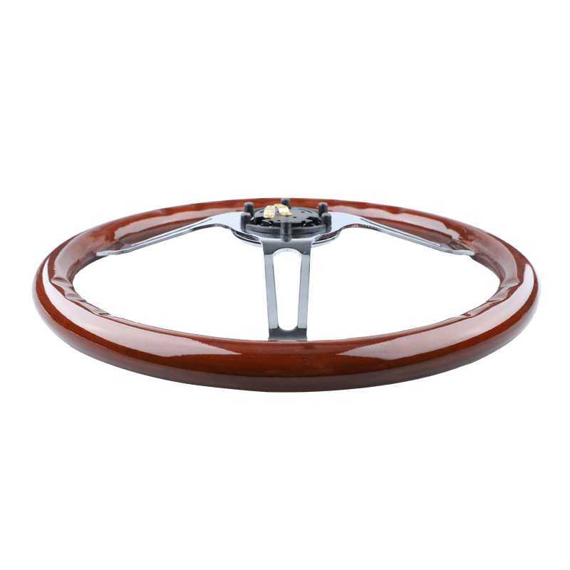 汽车改装桃木方向盘15寸380mm实木老爷车复古方向盘 铁电镀转向盘,3C数码配件,USB灯,淘宝优惠券,粉丝福利购,淘宝优惠卷