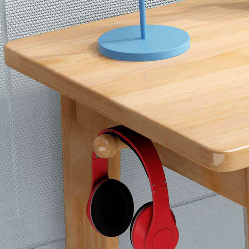 北欧实木书桌实木简约家用桌子80cm带椅子一套小学生卧室电脑桌