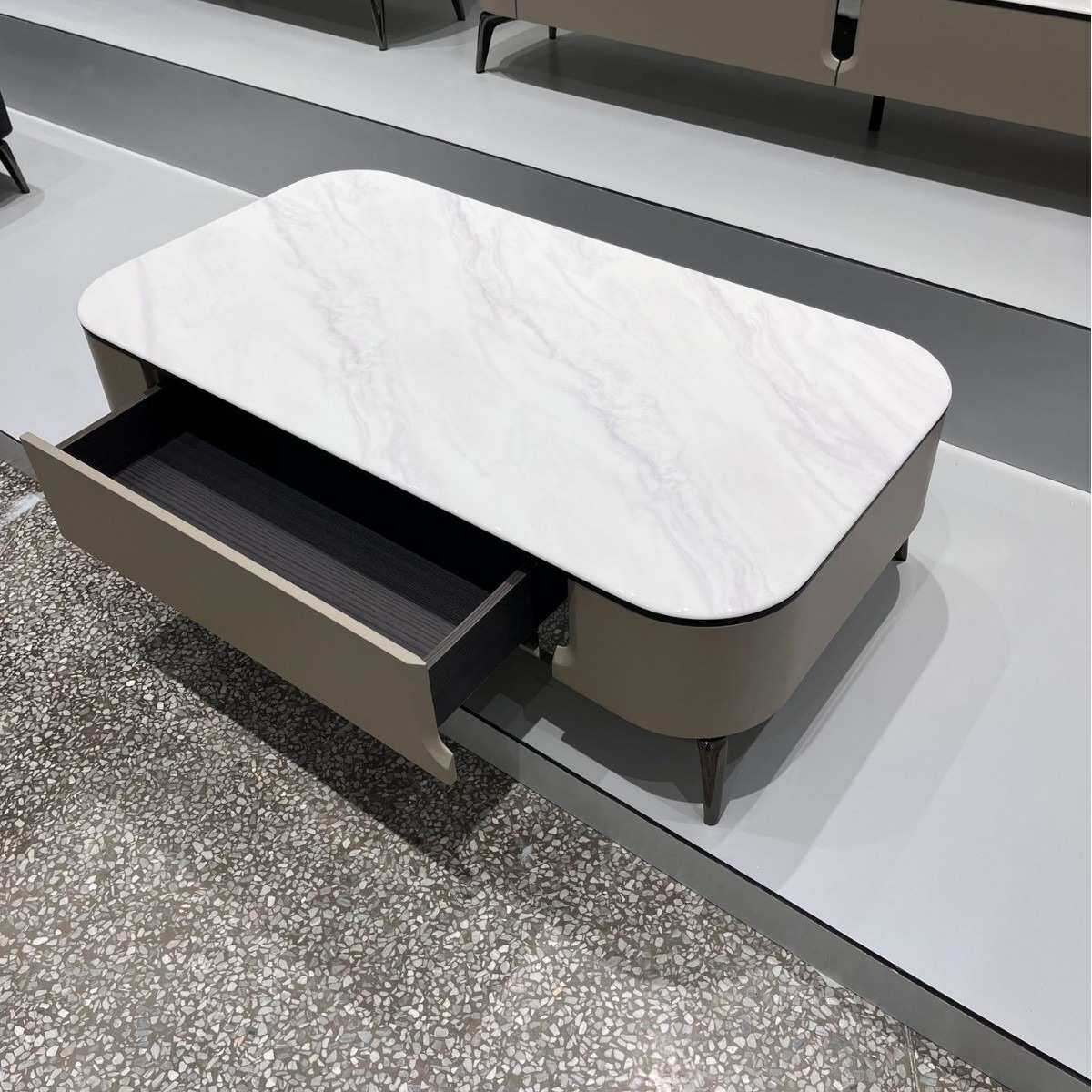 佛山家具微晶石电视柜茶几组合现代简约小户型客厅几轻奢家用地柜