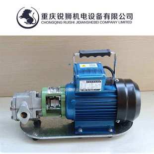 重庆220V手提便携式 防爆耐高温小型油桶泵齿轮油泵 齿轮油泵