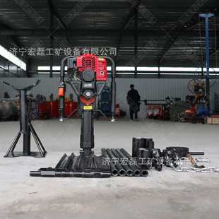 手持取土钻机QT20小型土壤取样钻机汽油动力单人取土勘探钻机