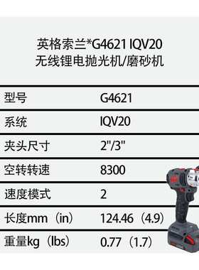 英格索兰 G4621 IQV20?  磨光机/磨砂机