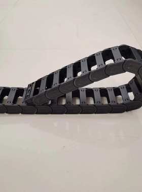 尼龙拖链盾构机塑料无尘全封闭坦克链桥式E4.112双向S型尼龙拖链