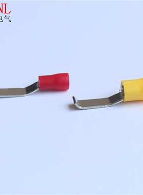 LBV 凹片形预绝缘端头 片型紫铜接线端子1.25-3/4.6冷折角压端子