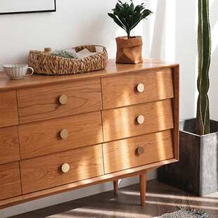 北欧实木卧室九斗柜储物柜客厅收纳柜抽屉餐边柜门厅柜展示柜房间