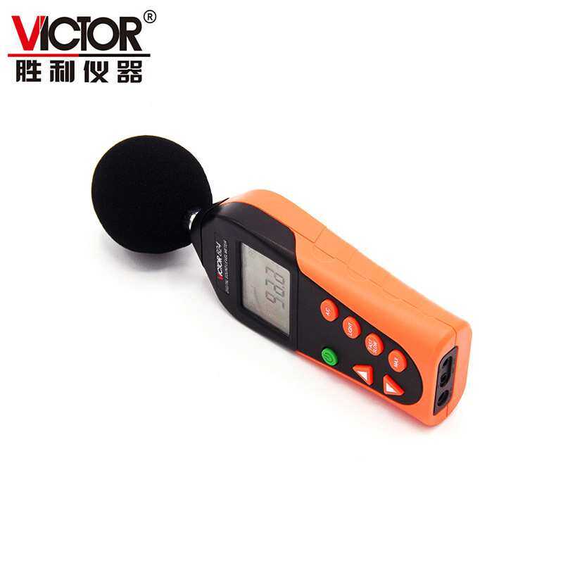 胜利噪音计VC824/824C数显高灵敏工业家用环境音量计分贝仪声级计