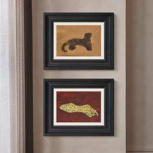 《财源滚滚》常玉法式客厅中古装饰画玄关过道餐厅复古挂画金钱豹