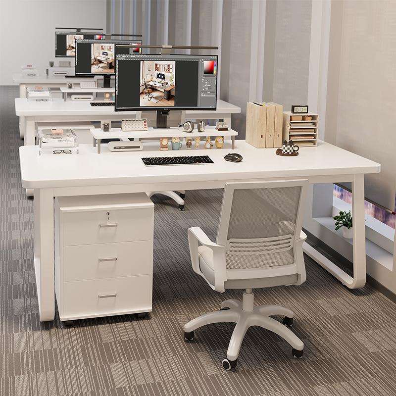 办公桌简约现代办公室桌职员桌椅组合简易员工位家用书桌电脑桌子