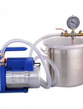 1 stage 220V 1/3HP vacuum pump RS-2 with 3gal vacuum chamber