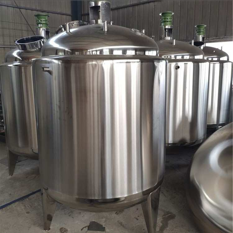 聚裕1000化工液体搅拌罐304不锈钢滚筒搅拌桶加热恒温配料罐
