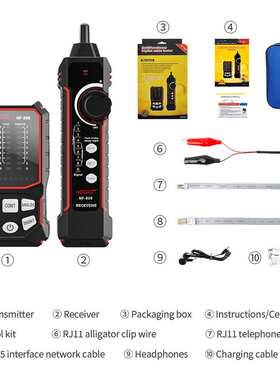 NOYAFA NF808英文版 寻线仪测线查线器 Network Cable Tester