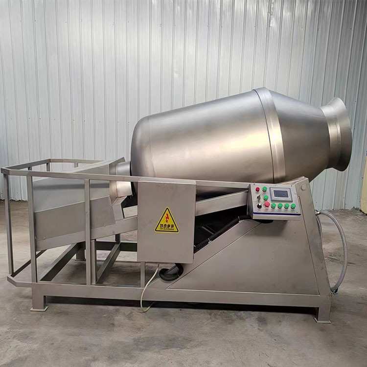 兔肉全自动呼吸式巨型真空搅拌腌制机 智能倾斜式出料滚揉机