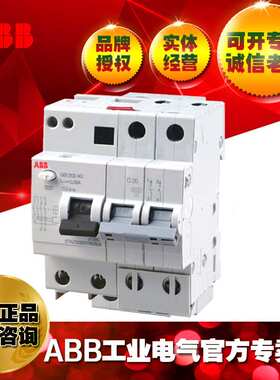 ABB漏电断路器GSE202L AC-C32/0.03/2TAZ228201R2324