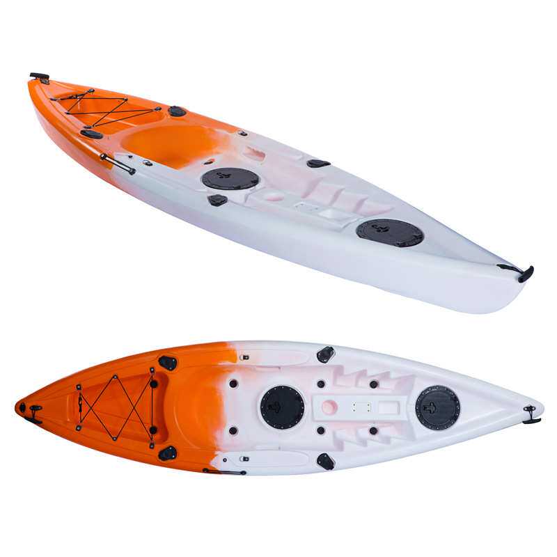 2.9米单人皮划艇 海洋舟滚塑独木舟 塑料硬艇可选择颜色