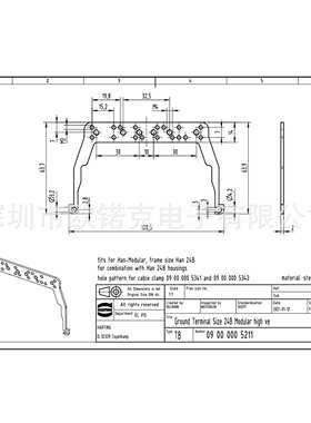 HARTING浩亭哈丁09000005211工业用连接器Han附件编码和导引元件