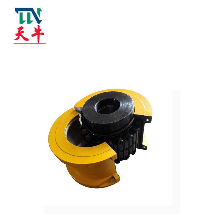 天牛供应带铝合金罩壳蛇形弹簧联轴器JS22风机用联轴器