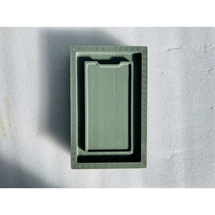 松花石石渠砚台御砚堂通化老坑原石雕刻寿古质润磨墨书法绘画实用