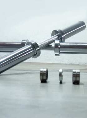 OB20短奥杆杠铃杆大孔可调节卡簧50mm家用健身器材举重哑铃