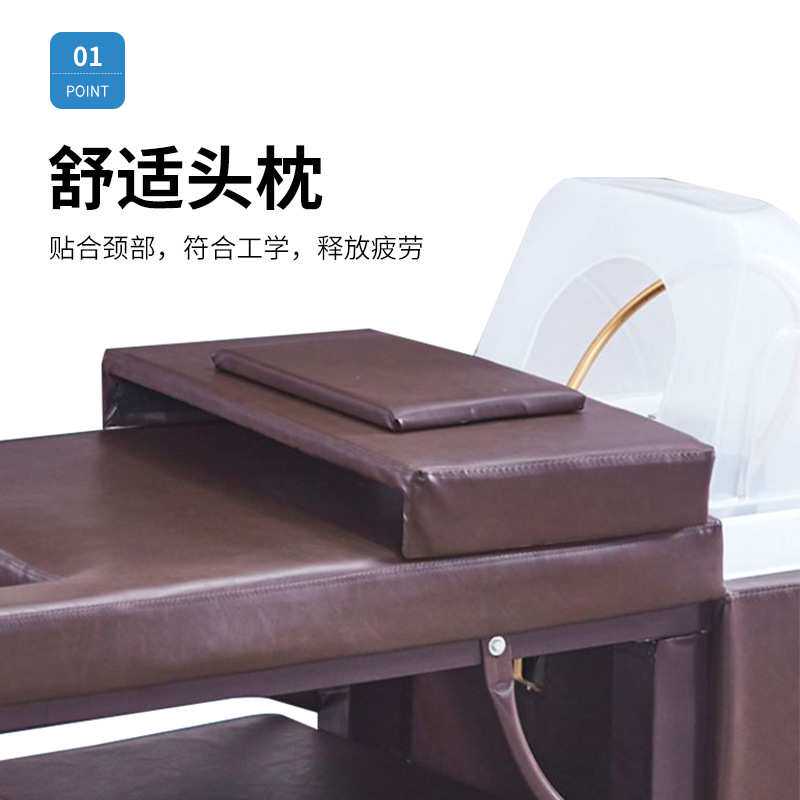 泰式洗头疗洗头床不锈钢熏蒸水循环艾灸床两用全身灸美发店理疗床