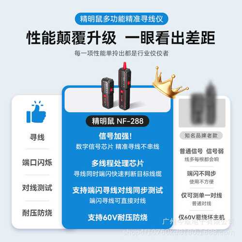 精明鼠 NF288 抗干扰poe寻线仪网络寻线器 测线仪 查线仪