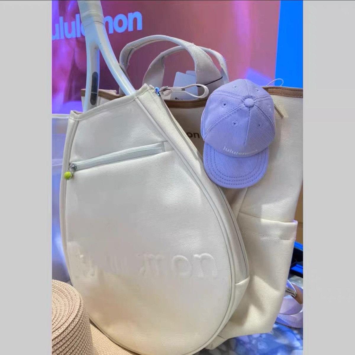 新款网球包运动三合一网球拍收纳袋RacketBag19L手提双肩帆布背包