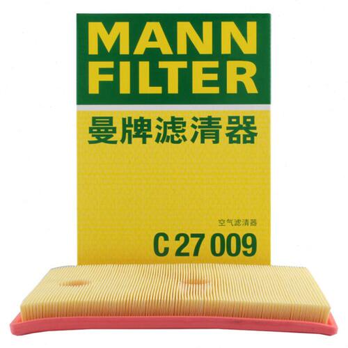 曼牌空气滤芯C27009适配高尔夫7速腾迈腾明锐淩度朗逸 A3 Q3 1.4T
